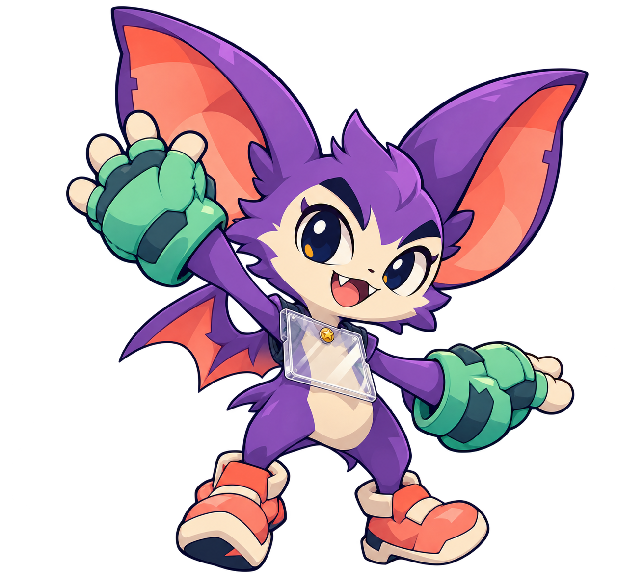 Zip, your arena guide, welcoming the fighters